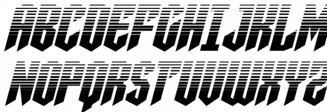 Sleigher Halftone Italic 字体 大写
