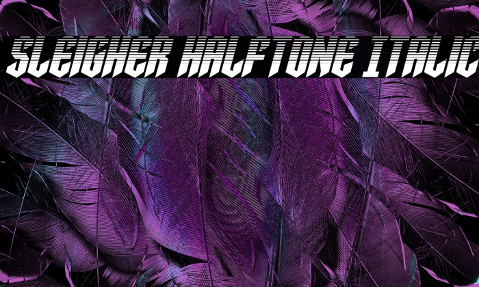 Sleigher Halftone Italic Example 3