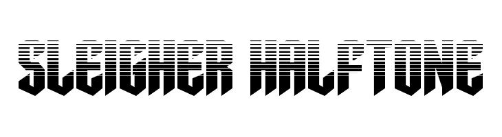 Sleigher Halftone  Free Fonts Download