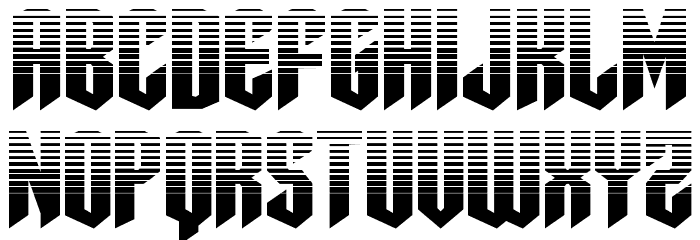 Sleigher Halftone Font LOWERCASE