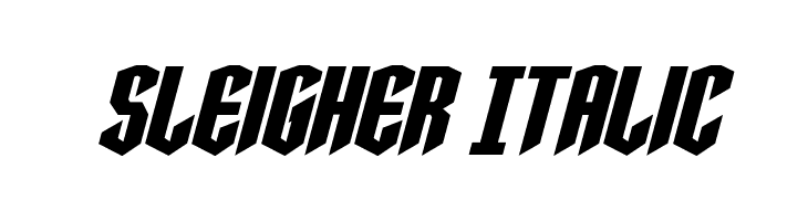 Sleigher Italic  font caratteri gratis
