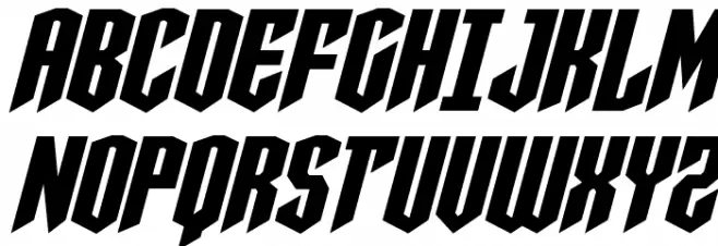 Sleigher Italic Schriftart Groß