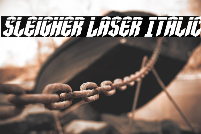 Sleigher Laser Italic Example 2