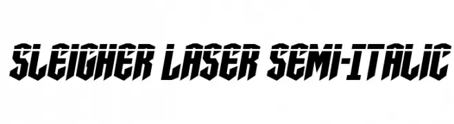 Sleigher Laser Semi-Italic  Скачать бесплатные шрифты