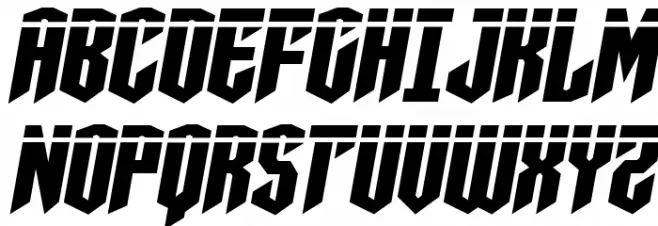 Sleigher Laser Semi-Italic Schriftart Groß