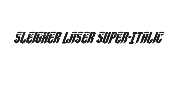 Sleigher Laser Super-Italic Logo