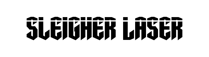 Sleigher Laser  les polices de caractères gratuit tlcharger