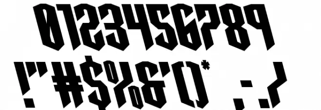 Sleigher Leftalic Font OTHER CHARS