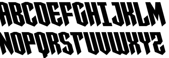 Sleigher Leftalic Polices MAJUSCULES