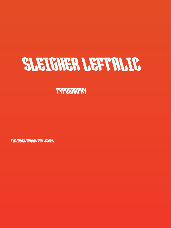 Sleigher Leftalic Poster