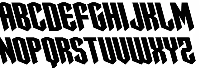 Sleigher Leftalic Caratteri MINUSCOLO