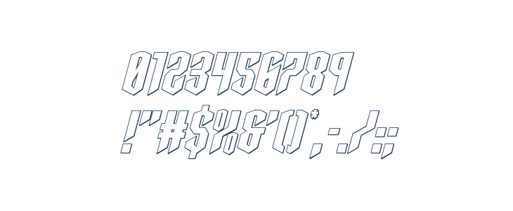 Sleigher Outline Italic Other Characters