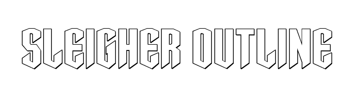Sleigher Outline  Fuentes Gratis Descargar