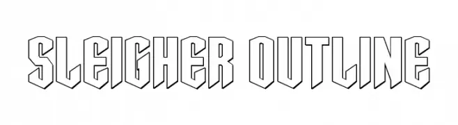 Sleigher Outline  Fuentes Gratis Descargar