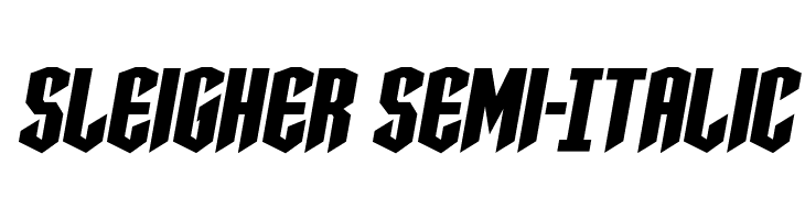 Sleigher Semi-Italic  font caratteri gratis
