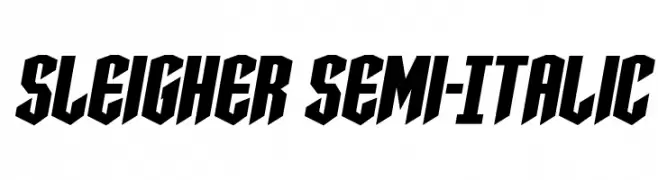 Sleigher Semi-Italic  免费字体下载