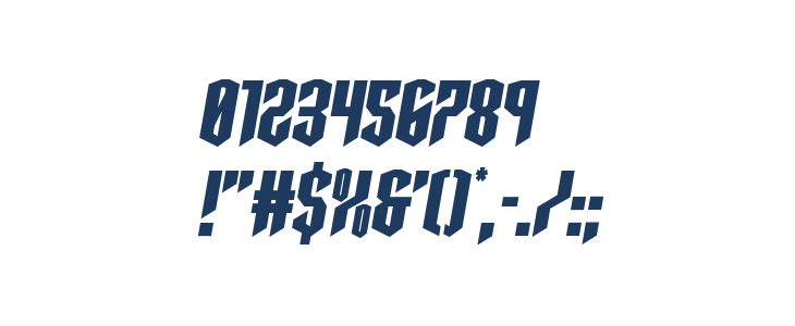 Sleigher Semi-Italic Other Characters