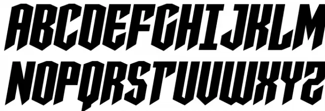Sleigher Semi-Italic Schriftart Groß