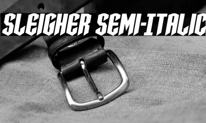 Sleigher Semi-Italic Font examples