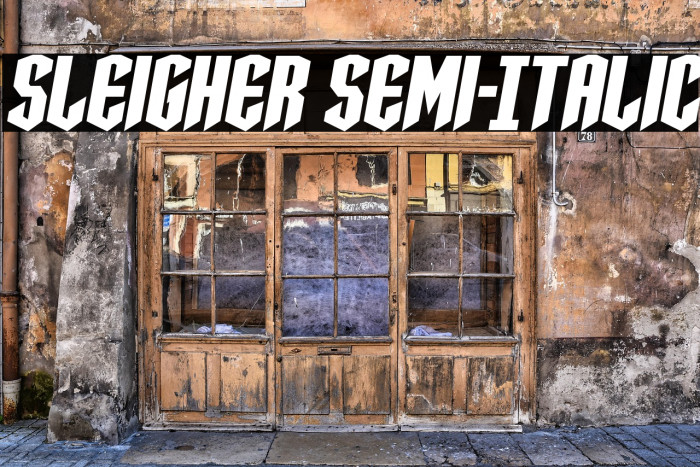 Sleigher Semi-Italic Example 2