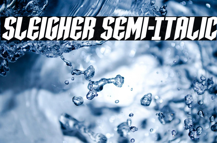 Sleigher Semi-Italic Example 3