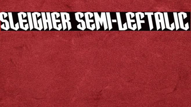 Sleigher Semi-Leftalic Example 1