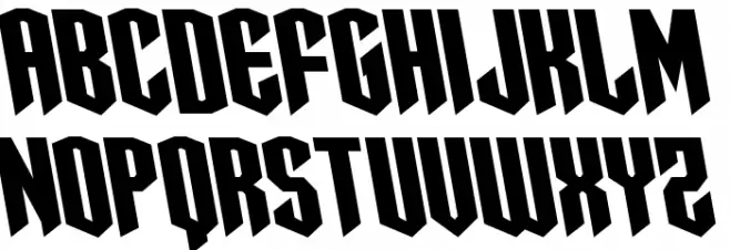 Sleigher Semi-Leftalic Caratteri MINUSCOLO
