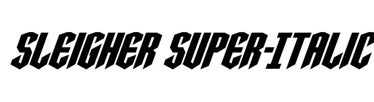 Sleigher Super-Italic  免费字体下载