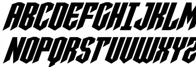 Sleigher Super-Italic Schriftart Groß