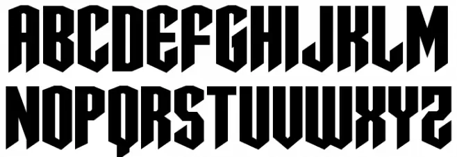 Sleigher Caratteri MINUSCOLO
