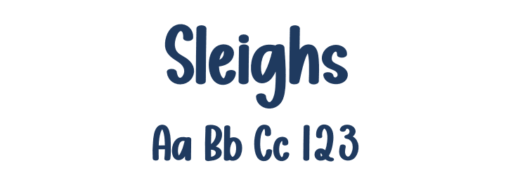 Sleighs Font Preview