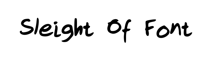 Sleight Of Font  नि: शुल्क फ़ॉन्ट्स डाउनलोड
