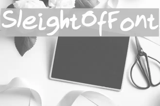 Sleight Of Font Font examples