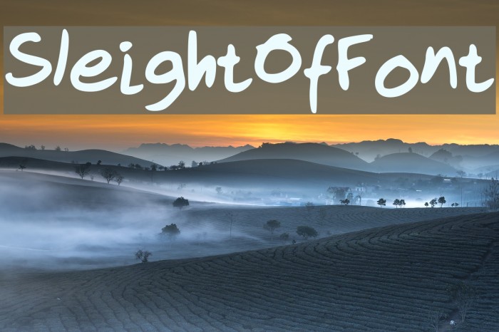 Sleight Of Font Fuentes examples