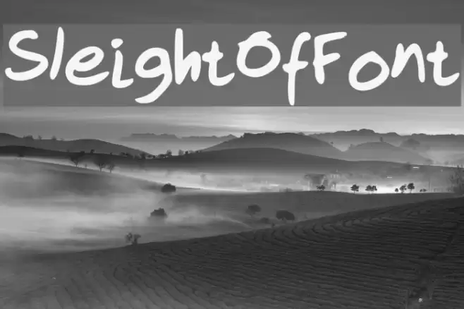 Sleight Of Font Font examples