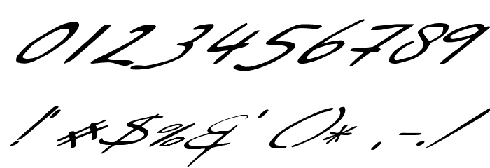 Sleight Of Hand Font OTHER CHARS