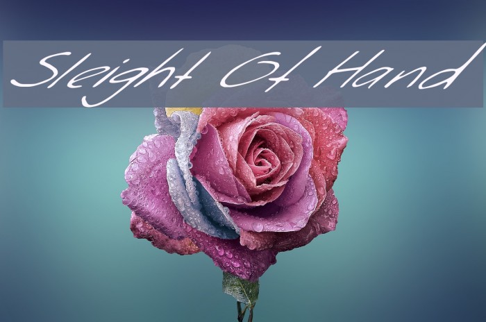 Sleight Of Hand Font examples