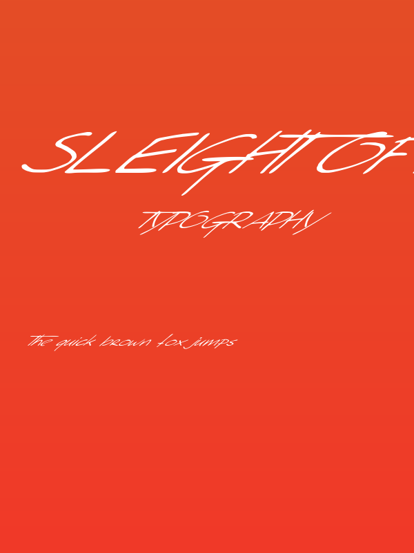 Sleight Of Hand Poster