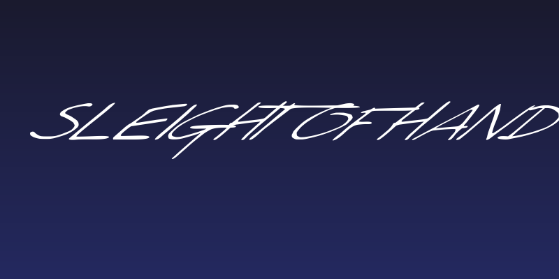 Sleight Of Hand Social Header
