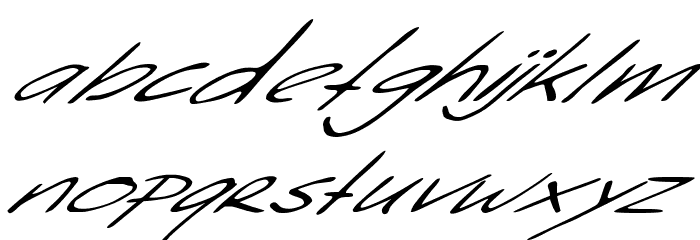 Sleight Of Hand Font LOWERCASE