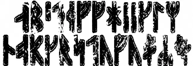 Sleipnir Runic Schriftart Groß