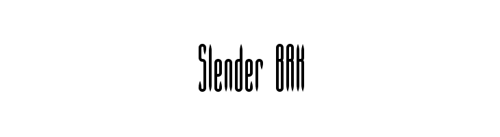 Slender BRK Font