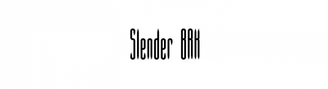 Slender BRK  नि: शुल्क फ़ॉन्ट्स डाउनलोड
