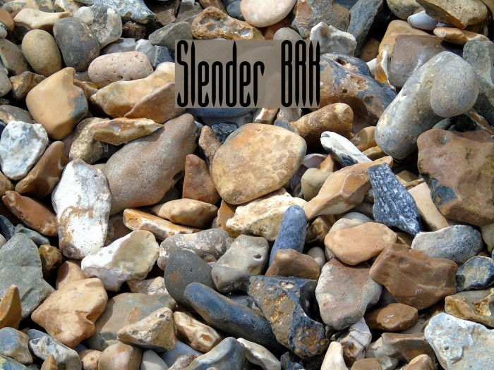 Slender BRK Font examples