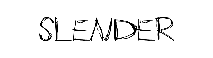 Slender  フリーフォントのダウンロード