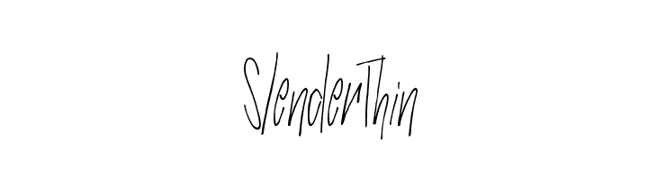 SlenderThin फ़ॉन्ट