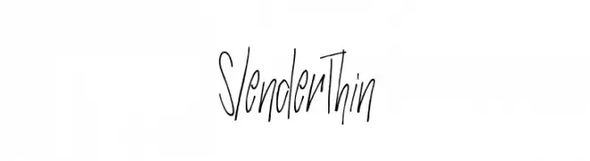 SlenderThin  Free Fonts Download