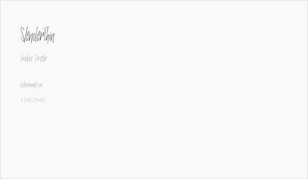 SlenderThin Business Card