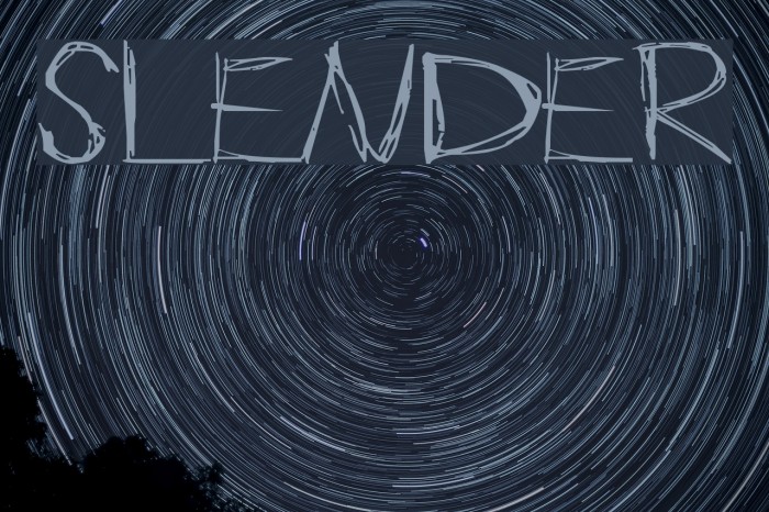 Slender Font examples