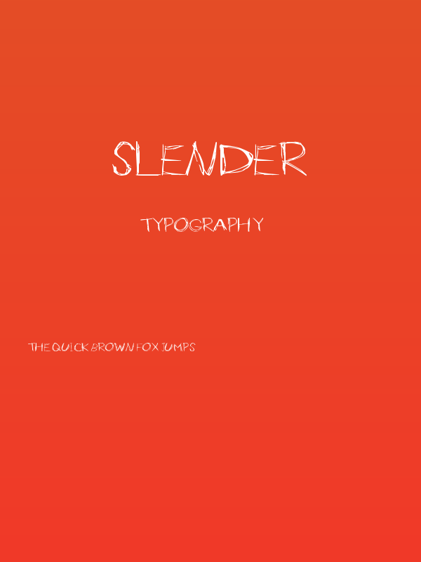 Slender Poster